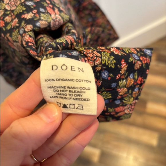 Doen Black Floral Midi Dress with Multicolor Print - Picture 5 of 5